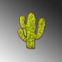 Wallity Cactus Accesorio decorativo de pared Verde y Blanco